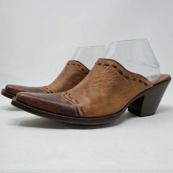 Old Gringo Woman’s Mules Slide Boots Brown Leather - Picture 2 of 8